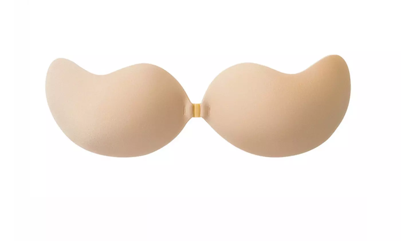 Womens Strapless Backless Push Up Self Adhesive Bra Sticky Cleavage Cover - Second Medium