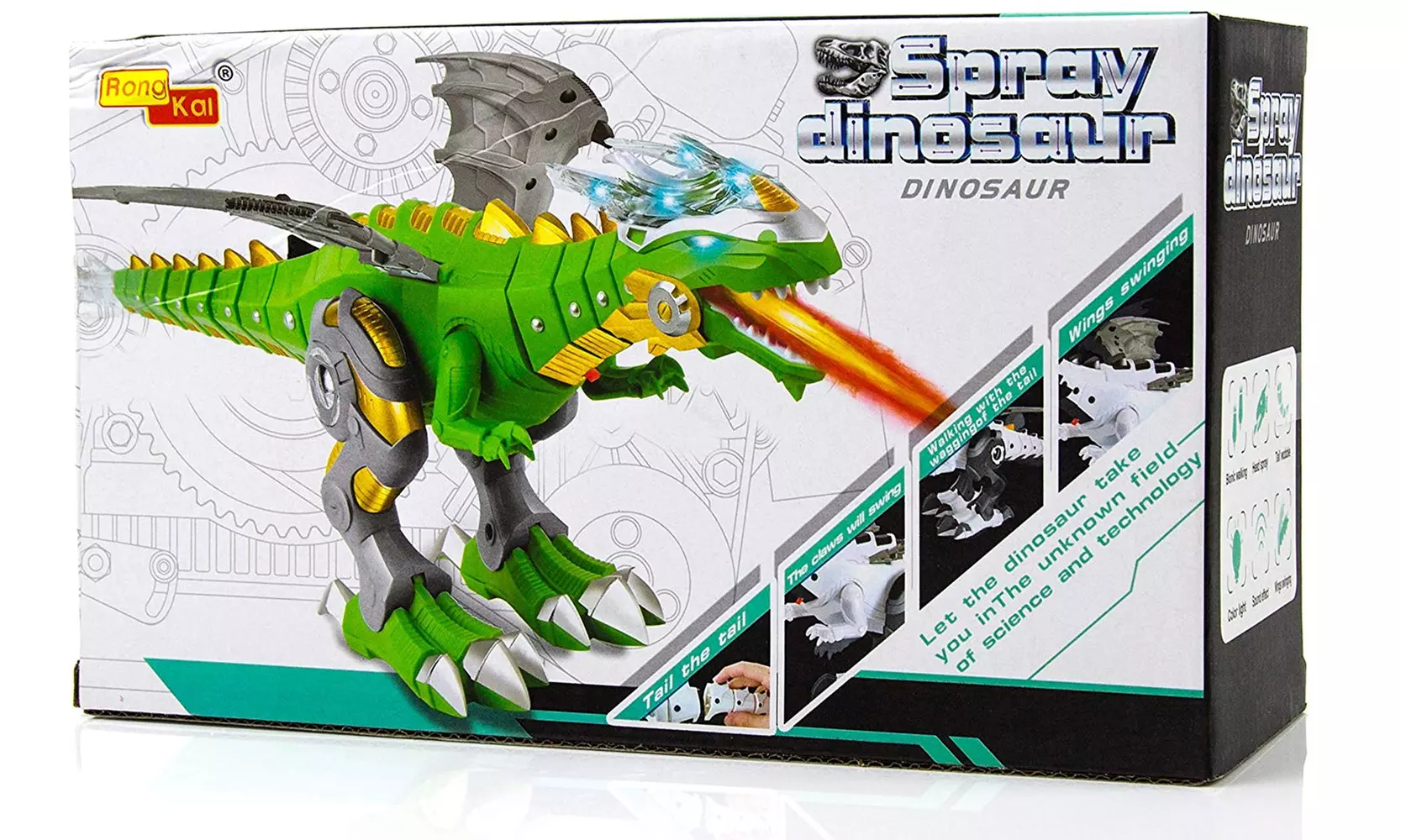 Mist Spray Dinosaur Robot Toy for Kids - Walking dragon Dinosaur Fire Breathing  - Second Medium
