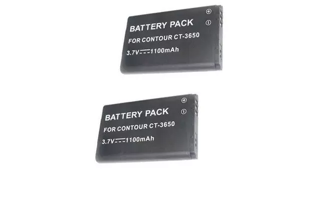 TWO 2 Batteries for VholdR Contour Contour2 Plus HD Helmet Camera #1500 #1700 - Primary Image