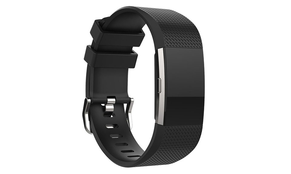 Silicone Replacement Band, Compatible with Fitbit Charge 2
