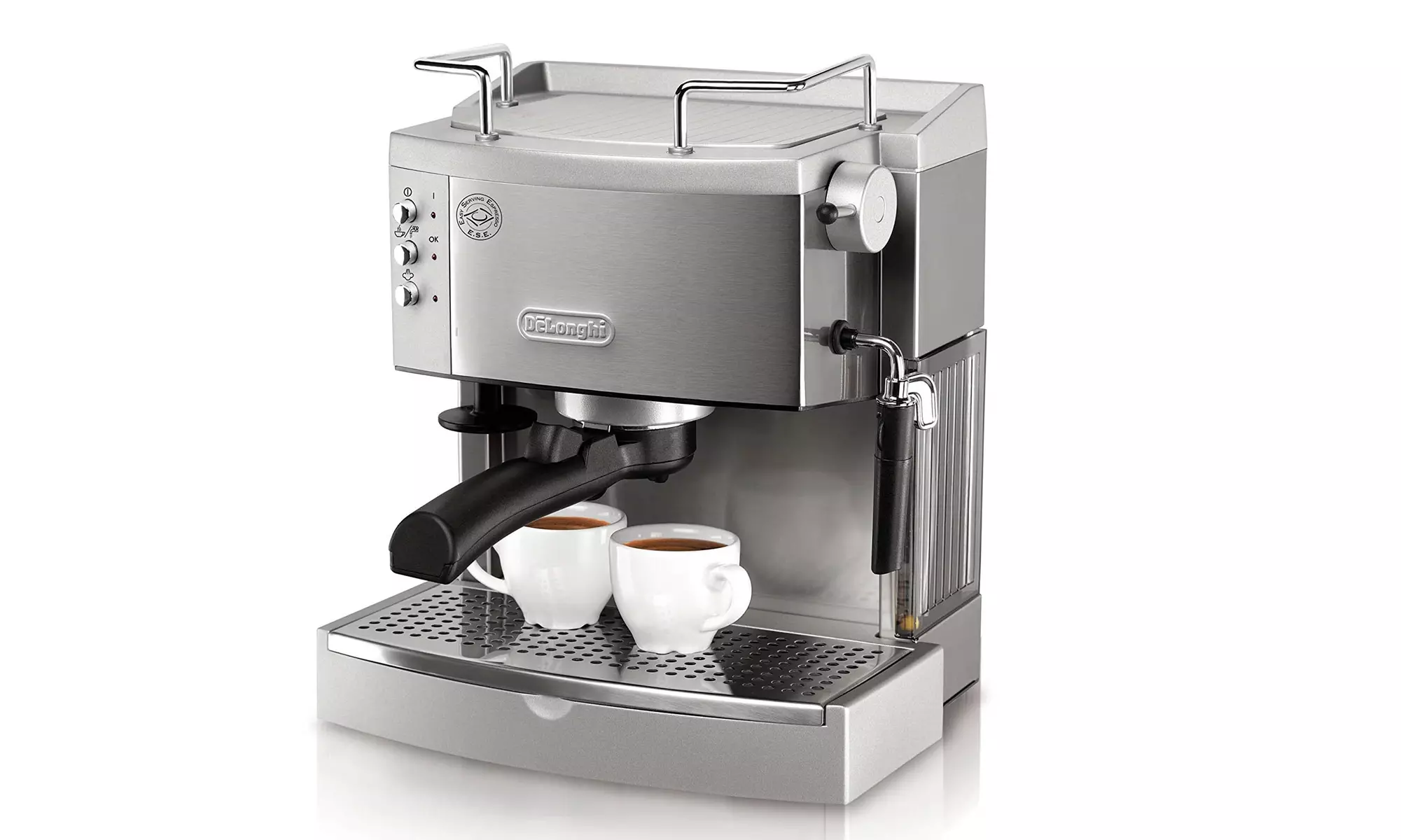 DeLonghi EC702 15-Bar-Pump Espresso Maker, Stainless, Metal  - Primary Image