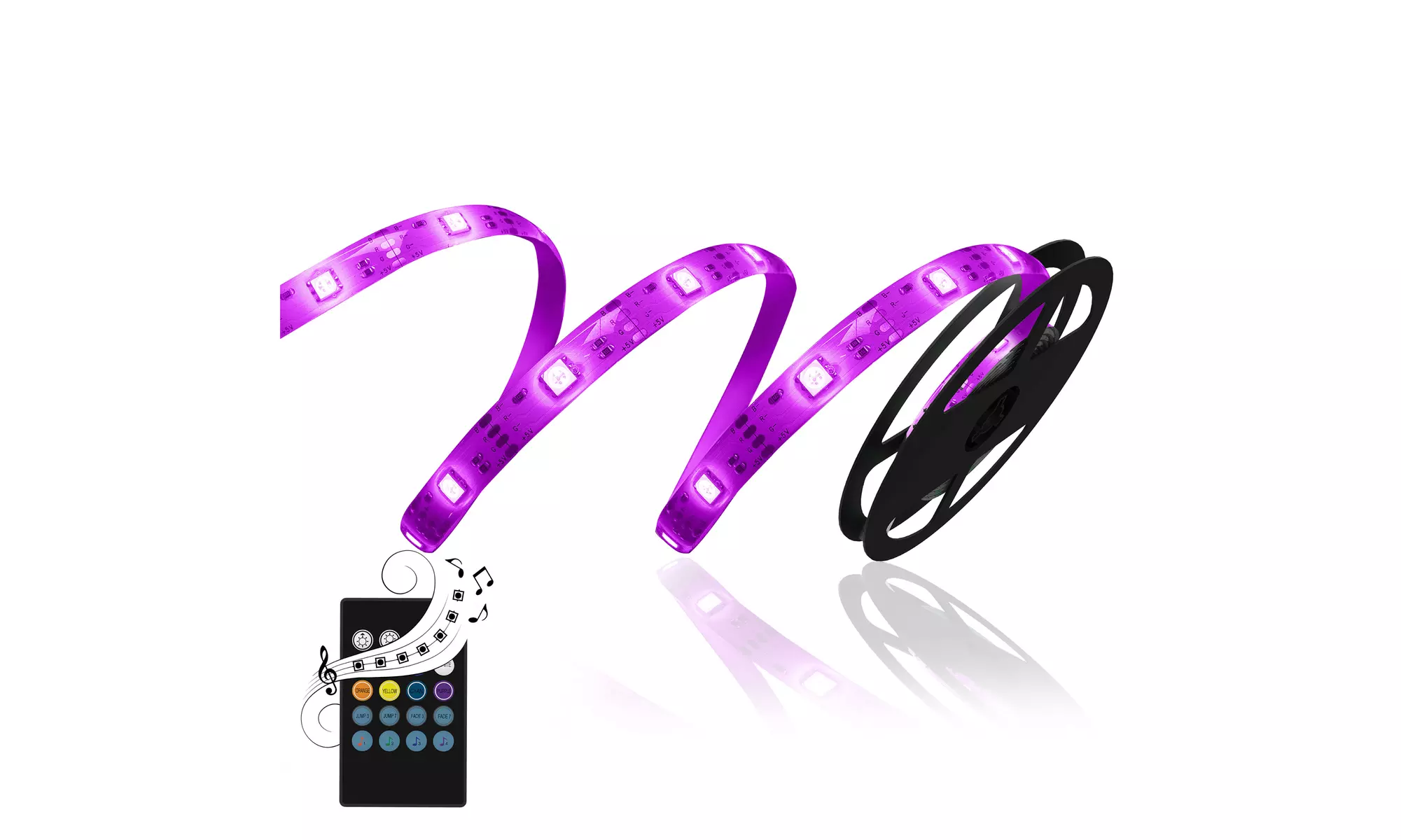 Eubie LED Music to Lights ColorStrip with Remote, 16-Foot - Primary Image