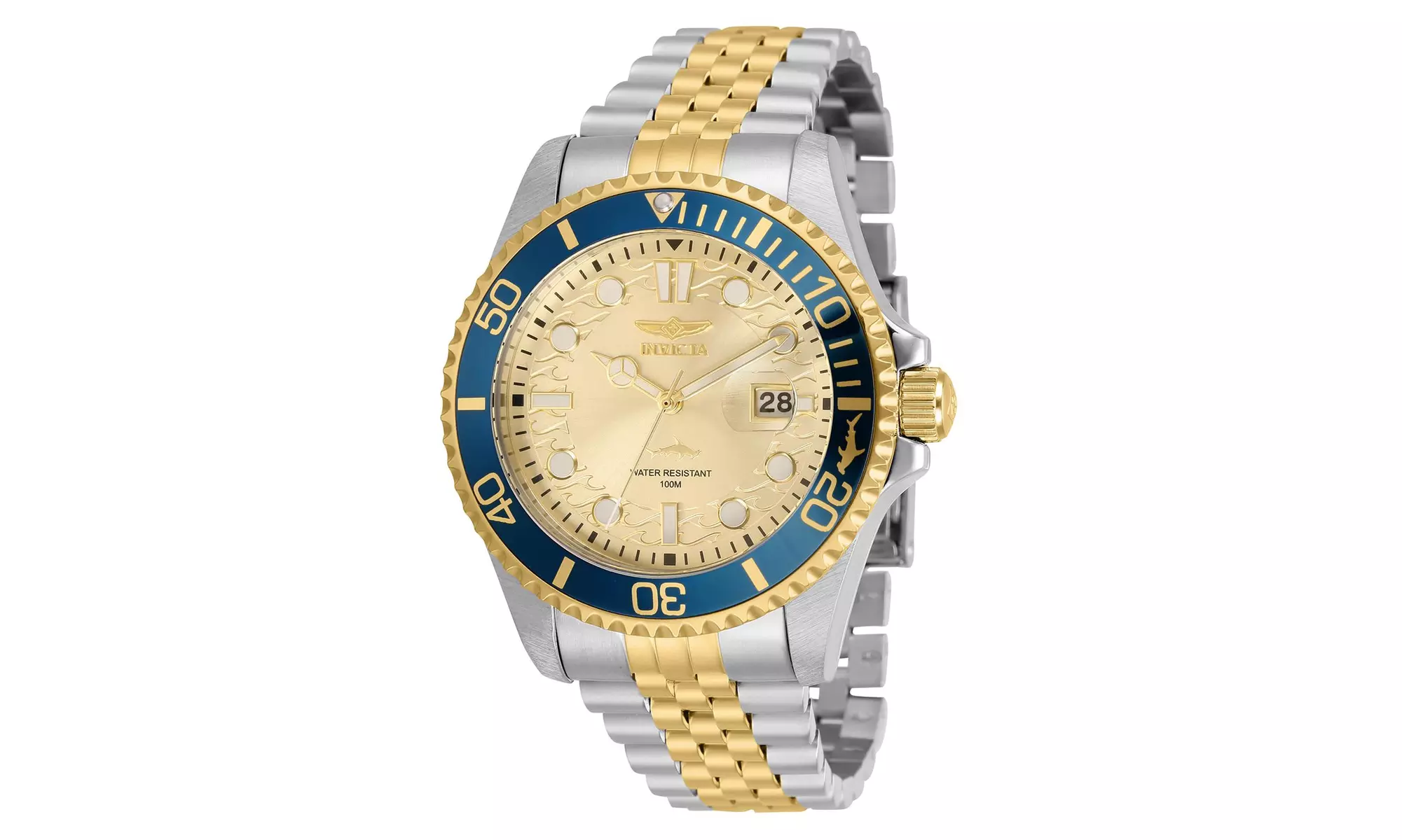 Invicta Men's 30617 Pro Diver Quartz 3 Hand Champagne Dial Watch - Primary Image