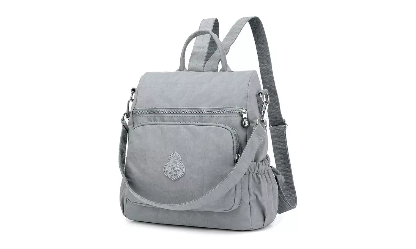 Women's Lightweight Waterproof Nylon Backpack - Multiple Options