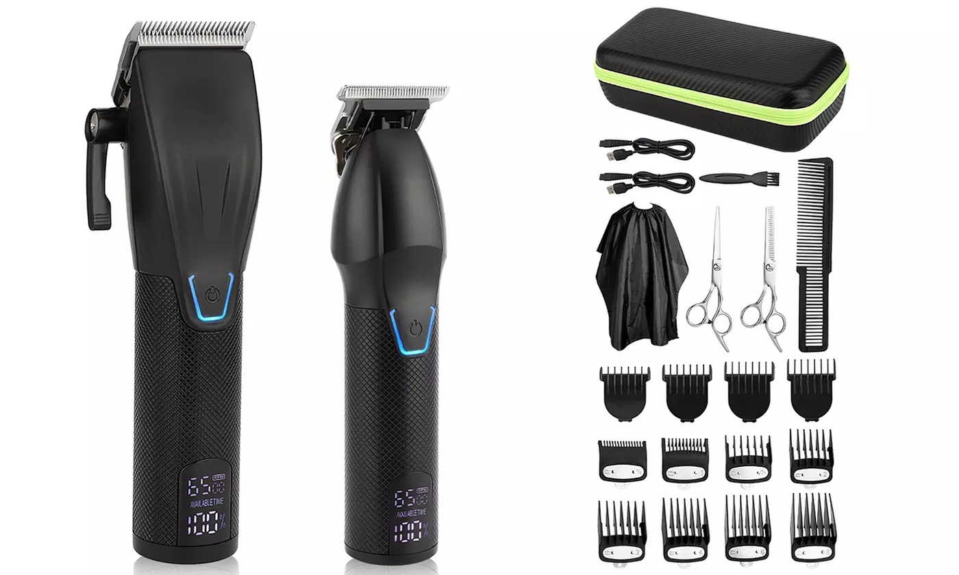 iMounTEK Men's Cordless Electric Hair Clipper and Trimmer Grooming Kit