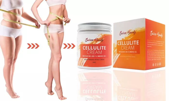 Massage Cream Hot Anti Cellulite Slimming Weight Loss Cream & Massage Brush