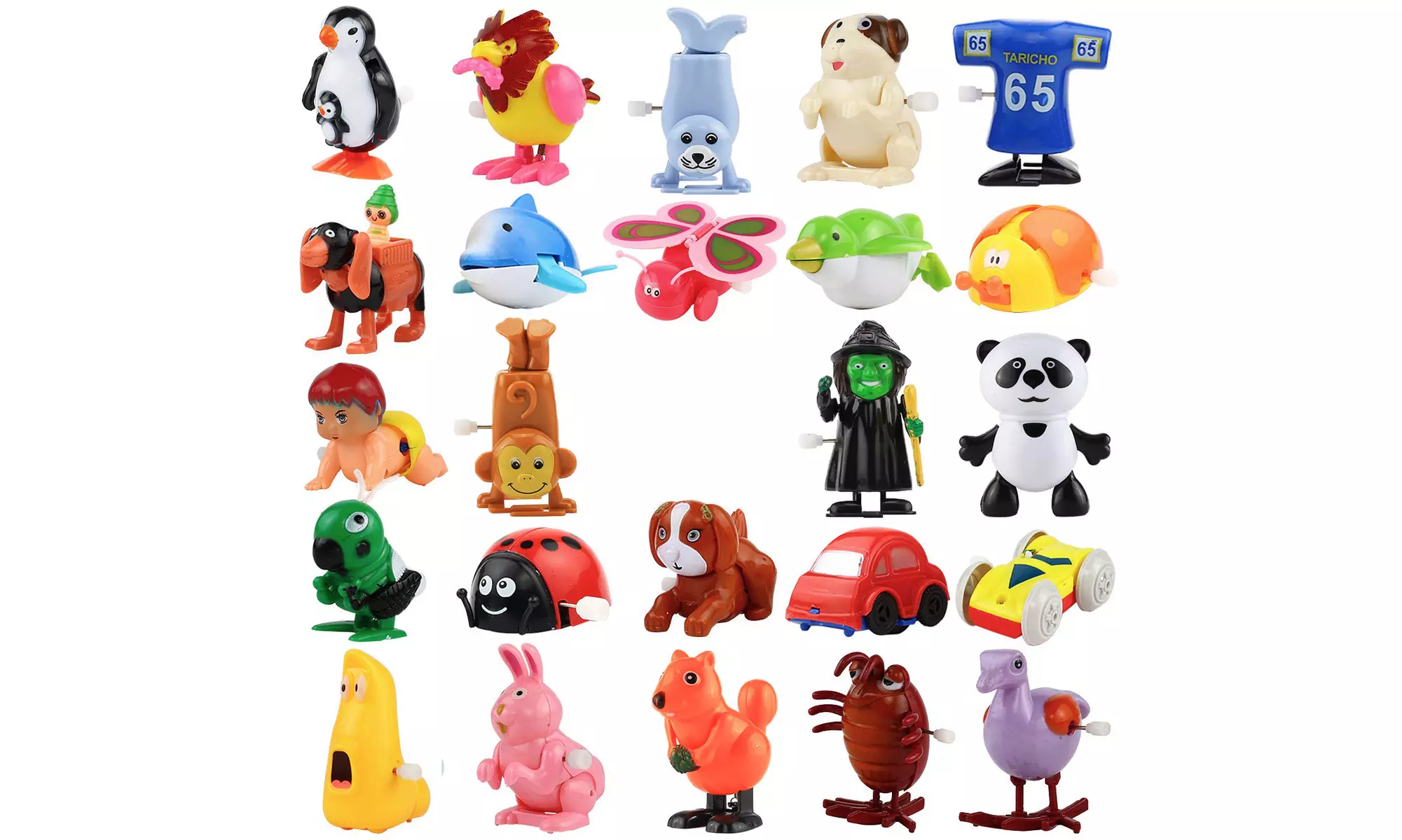 Wind-Up Toys, 24 Pack Assorted Mini Toy for Kids Party Favors - Primary Image