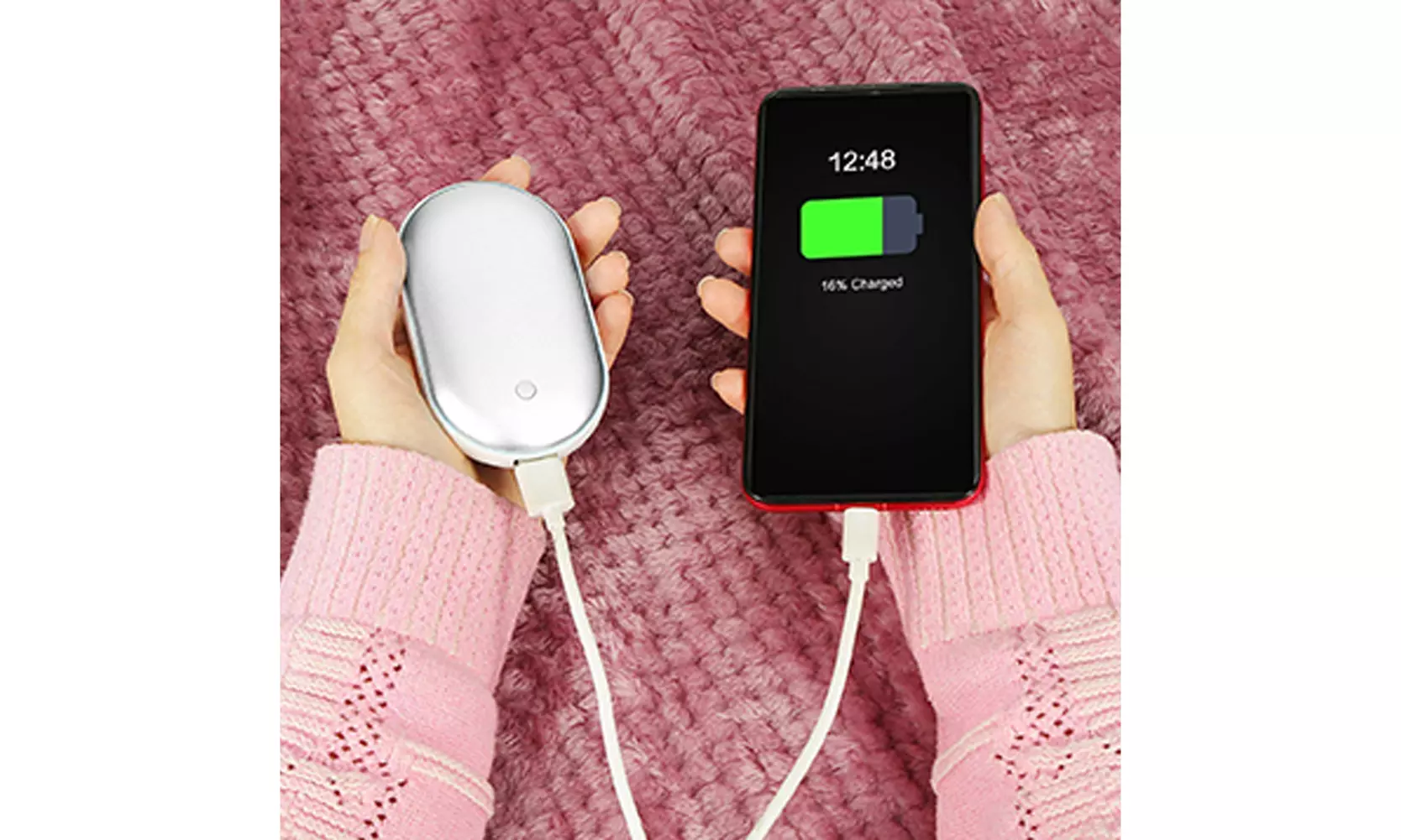 US 2-4 Pack Hand Warmers Rechargeable Power Bank USB Reusable Pocket Size Heater