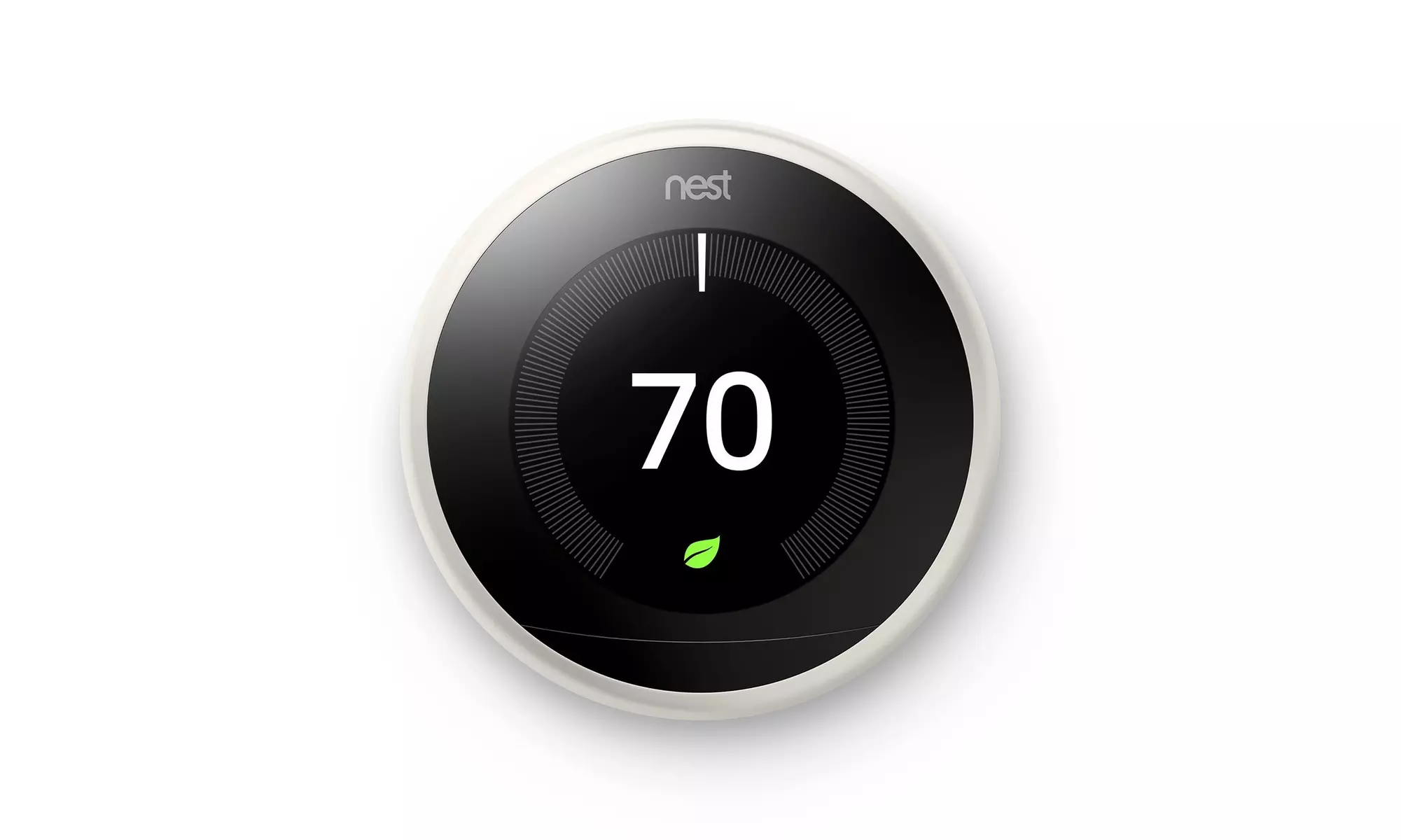 Nest T3017US Learning Thermostat, Easy Temperature Control for Every Room, White - Primary Image