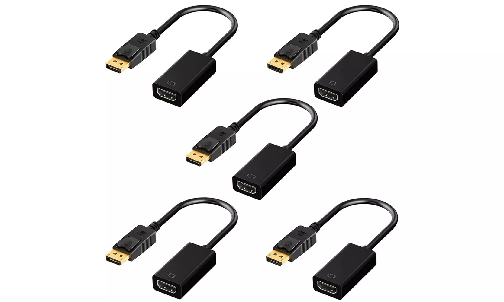 US 5-10 Pc DP Displayport Male to HDMI Female Cable Converter Adapter for PC - Primary Image