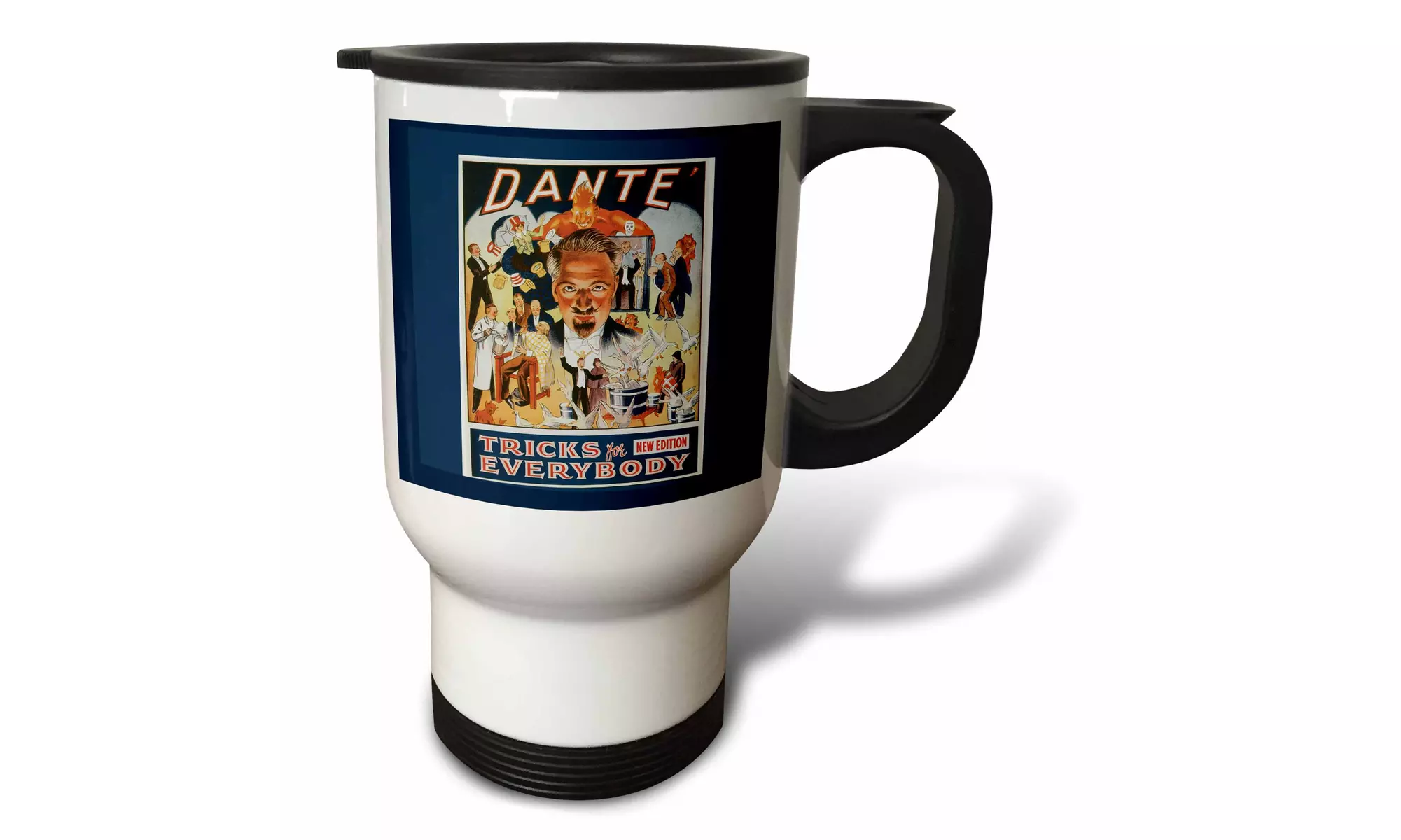  Travel Mug Vintage Dante Tricks for Everybody Magician Illusionist Advertising - Primary Image