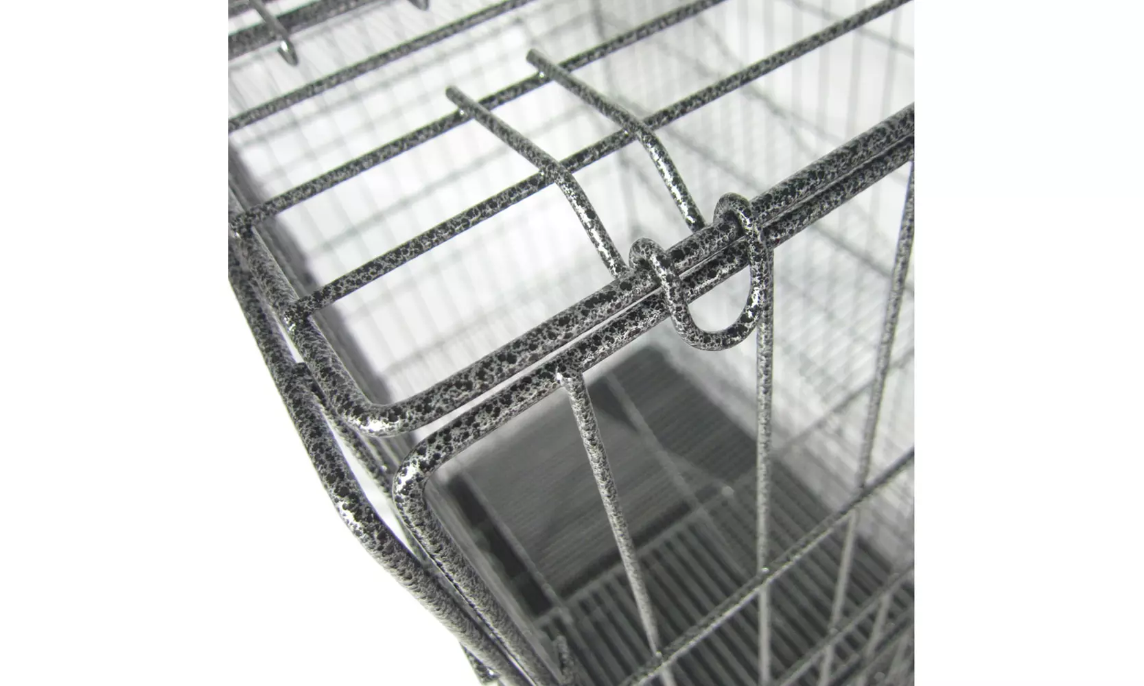 Folding Pet Crate House, Large Cat Home Cages for Indoor Outdoor with 3 Ladder - Second Medium