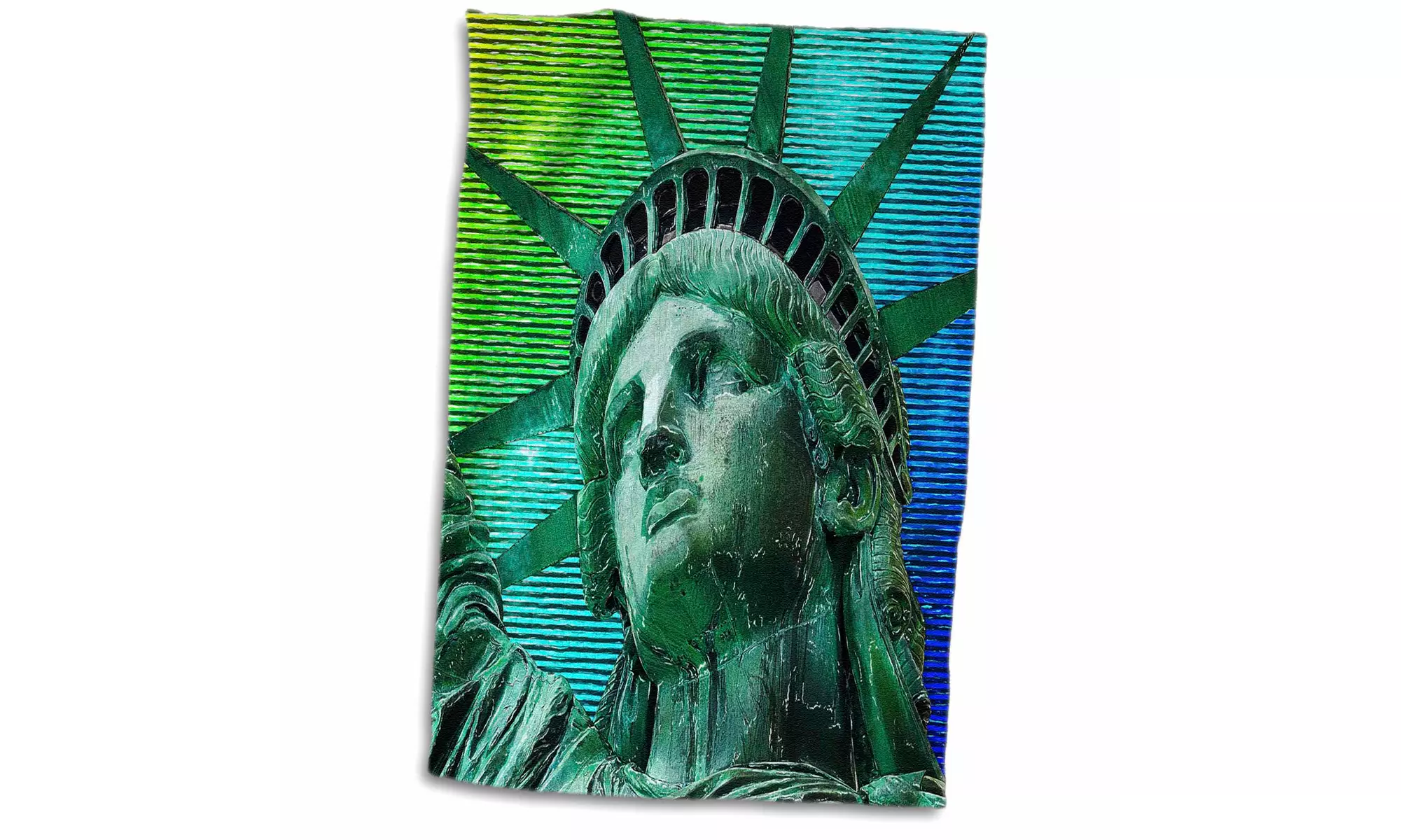  Towel - Pop Art Statue of Liberty Face - 15 by 22-inches  - Second Medium