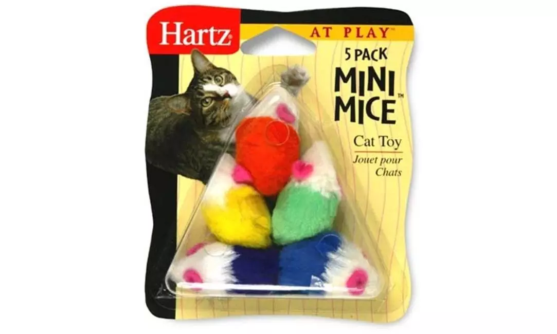 Hartz 5 Pack At Play Mini Mice Cat Toy 95986 - Primary Image