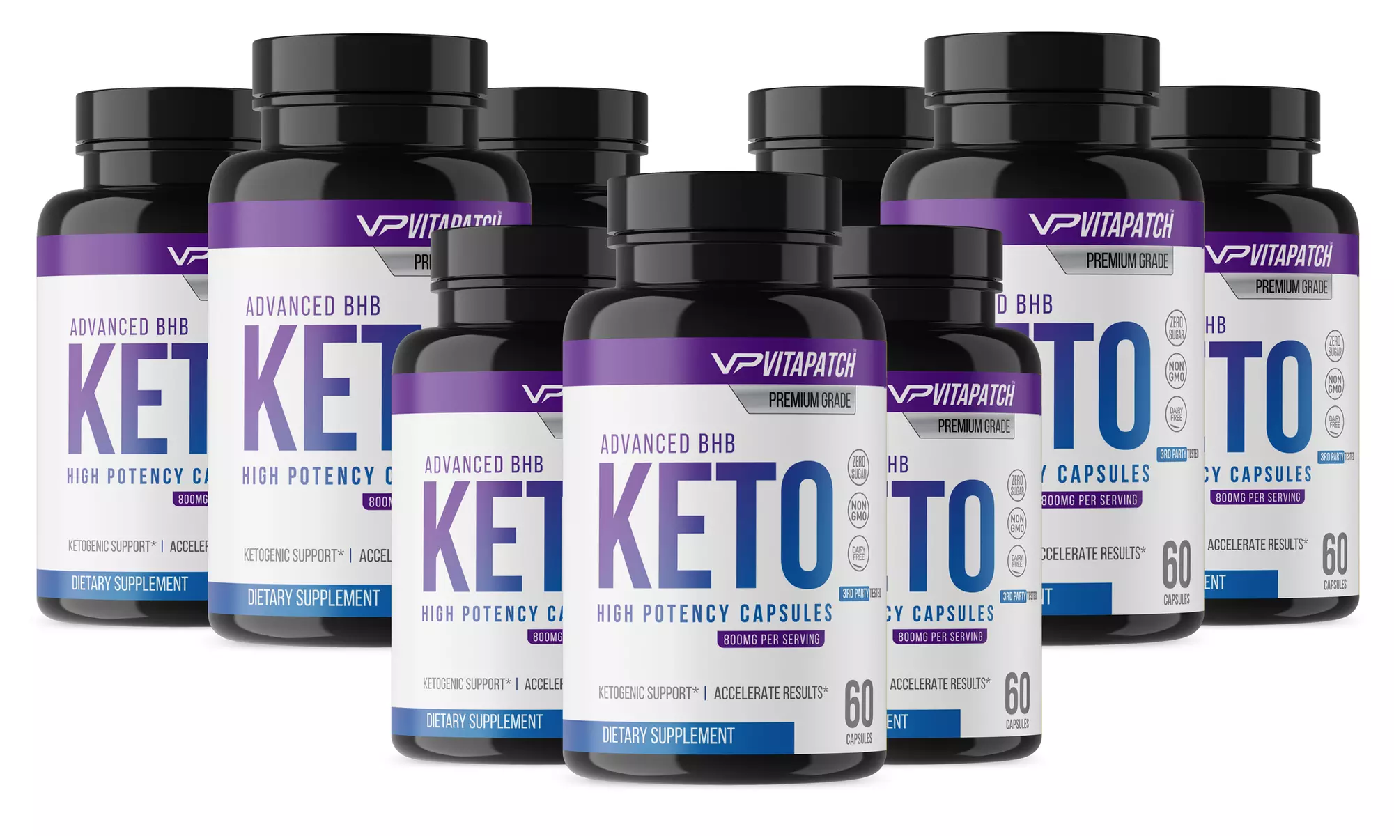 Advanced Keto BHB Diet Pills and Keto Support (3- 6- or 9- Pack) - Second Medium