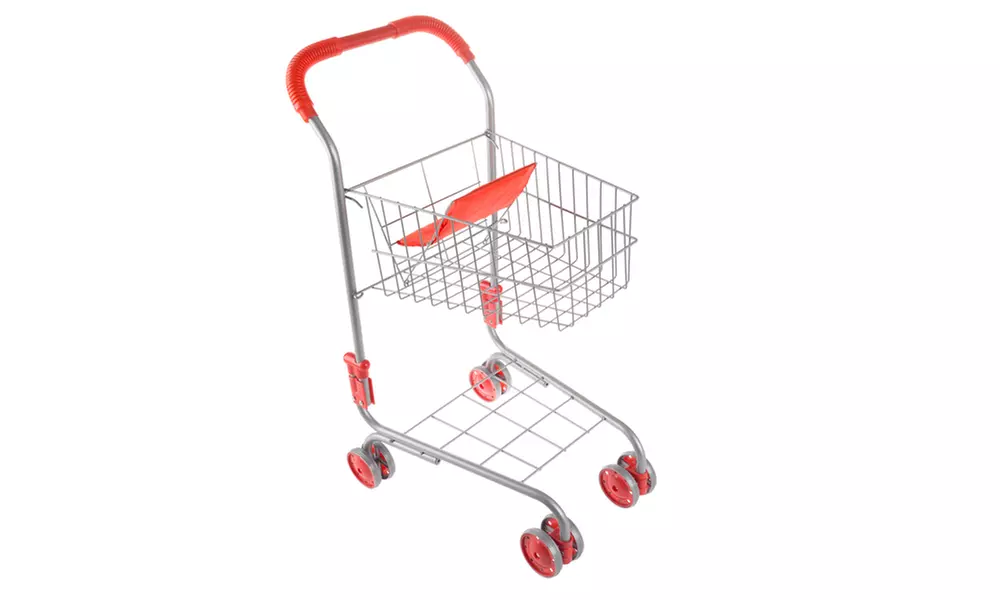 Pretend Play Shopping Cart- Toy Grocery Cart for Boys and Girls by Hey! Play! - Primary Image