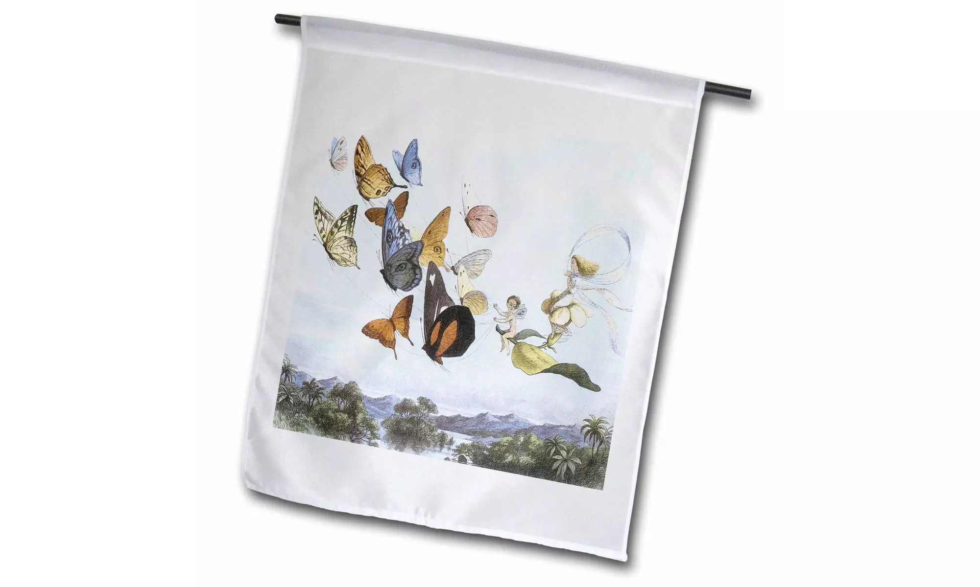  Garden Flag In Fairyland The Fairy Queen Taken an Airy Drive Richard Doyle 187 - Second Medium