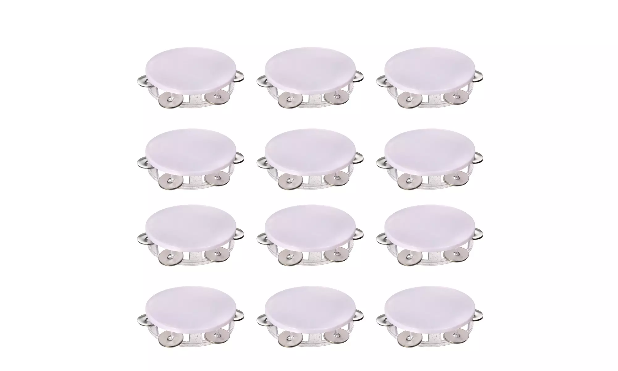 Musical Tambourines for Kids Party Favors with Glitter - 12 Pack - Primary Image