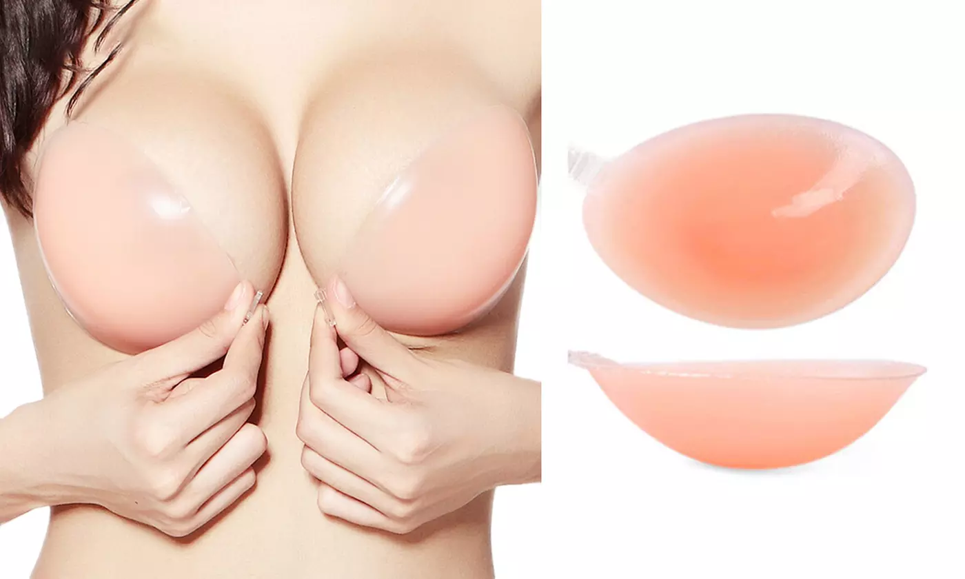 Silicone Bra Invisible Push Up Adhesive Backless For Women Lady Nipple Cover - Primary Image