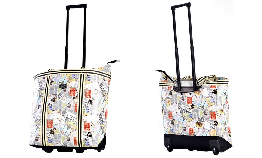 olympia luggage cosmopolitan rolling shopper tote