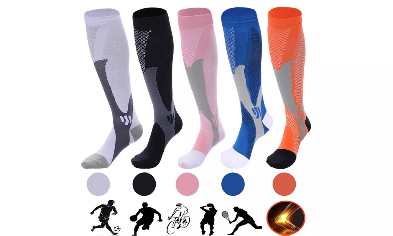 Men Women Compression Socks Sports Calf Socking Recovery Relief Prevent Swelling - Primary Image
