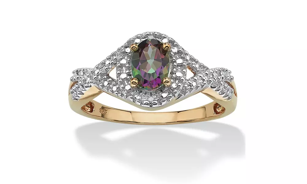 1.10 TCW Mystic Fire Topaz Ring - Primary Image