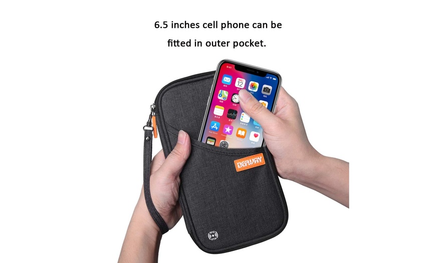 Image 24: Travel Wallet RFID Blocking Document Organizer Bag