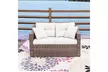 2-Piece Outdoor Loveseat Coffee Table Set - Second Medium