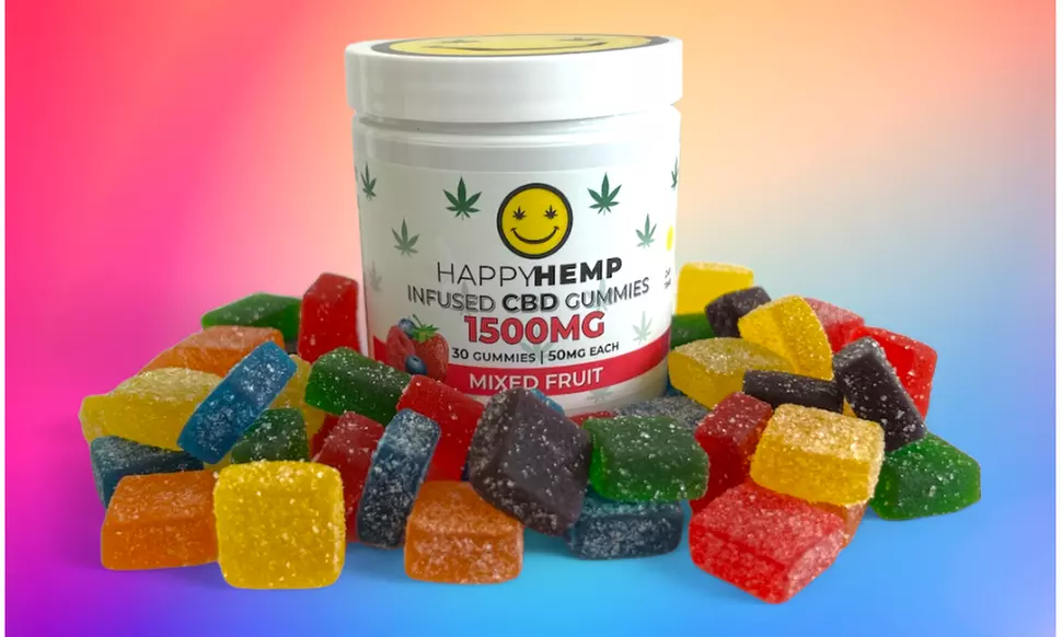 Happy Hemp Infused CBD Gummies Broad Spectrum CBD Gummies - Multiple Flavors
