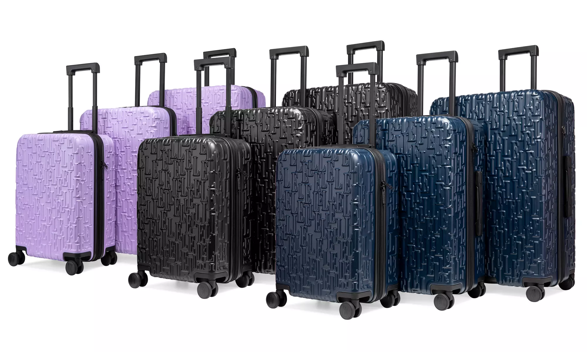 ELLE Wayfarer 3 Piece Expandable Monogram Spinner Luggage Set - Primary Image