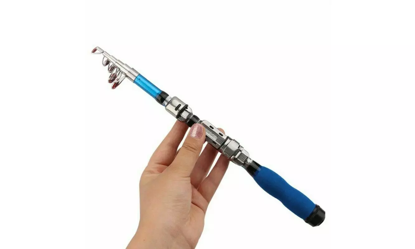 Telescopic Fishing Rod Super Short Retractable Folding Poles for Saltwater - Second Medium