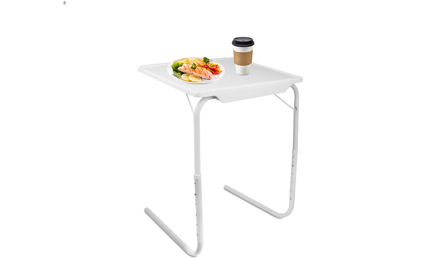 iMounTEK Adjustable Foldable TV Tray Table 6 Heights 3 Angles for Snacks & Meals