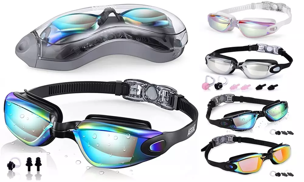 Swim Goggles, Swimming Goggles No Leaking Full Protection Adult Men Women - Primary Image