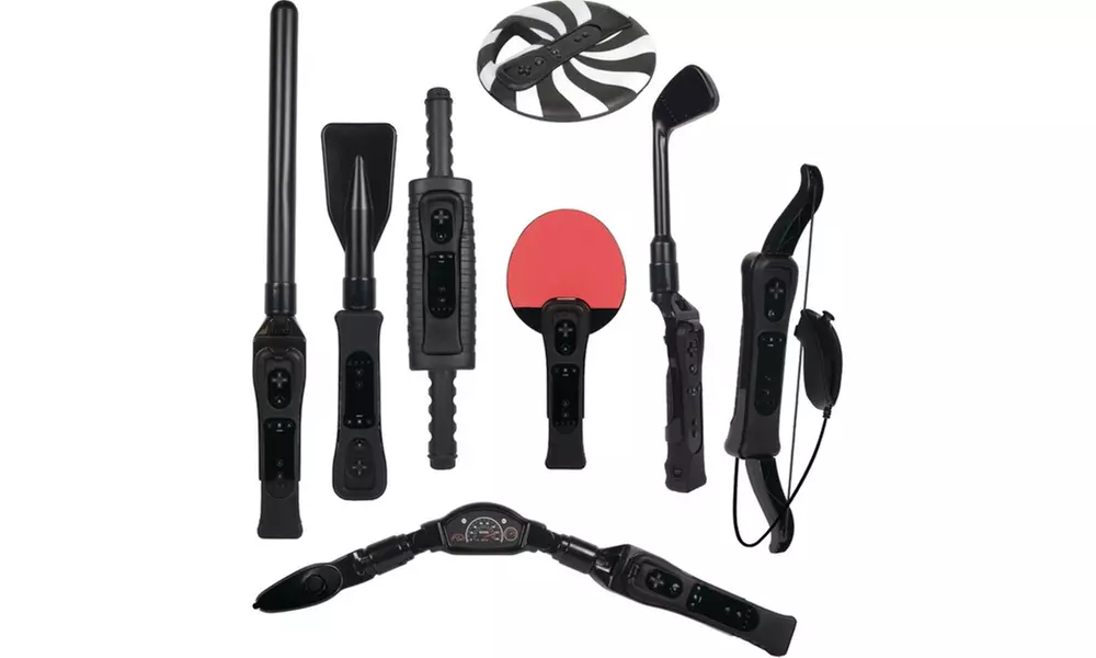 Cta Nintendo Wii 8-in-1 Sports Pack For Wii Sport Resort (black) - Primary Image