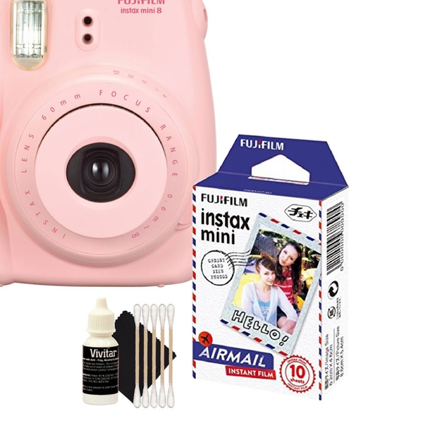 Fuji Instax Mini 8 Fujifilm Instant Film Pink Camera Bundle Groupon