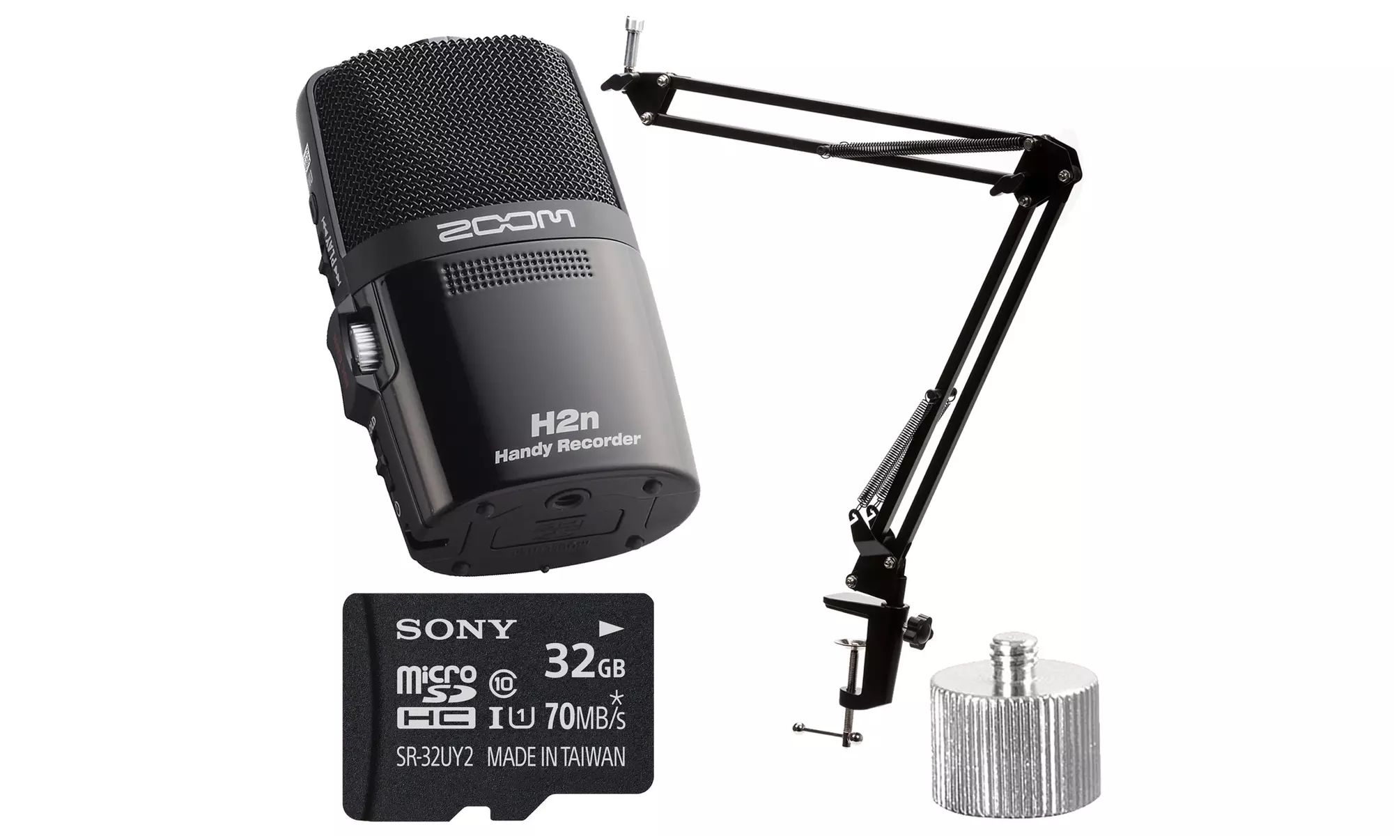 Zoom H2N Handy Recorder Digital Audio with Knox Boom Arm & Memory Card - Primary Image