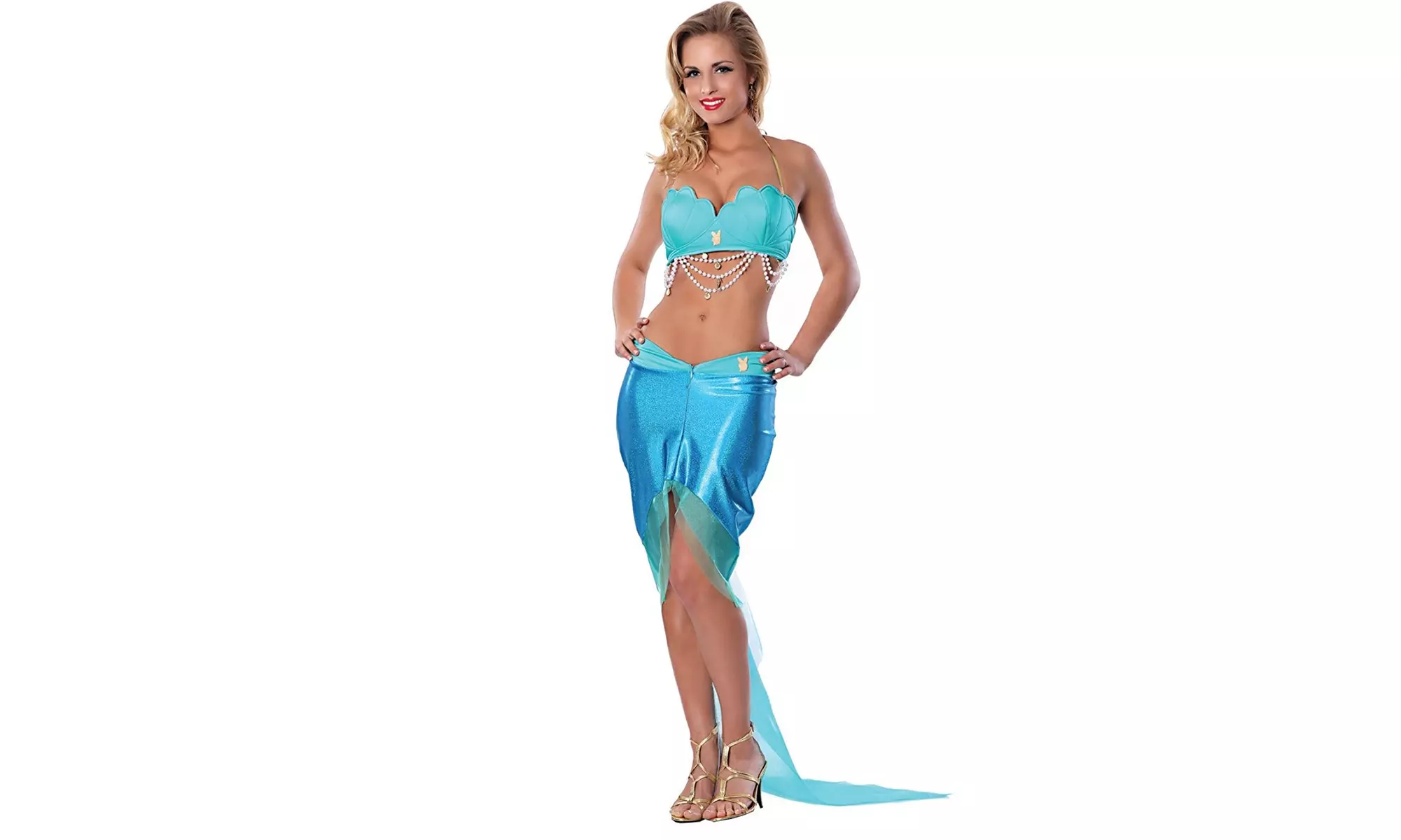 Sexy Playboy Princess of the Sea Mermaid Halloween Costume - Primary Image