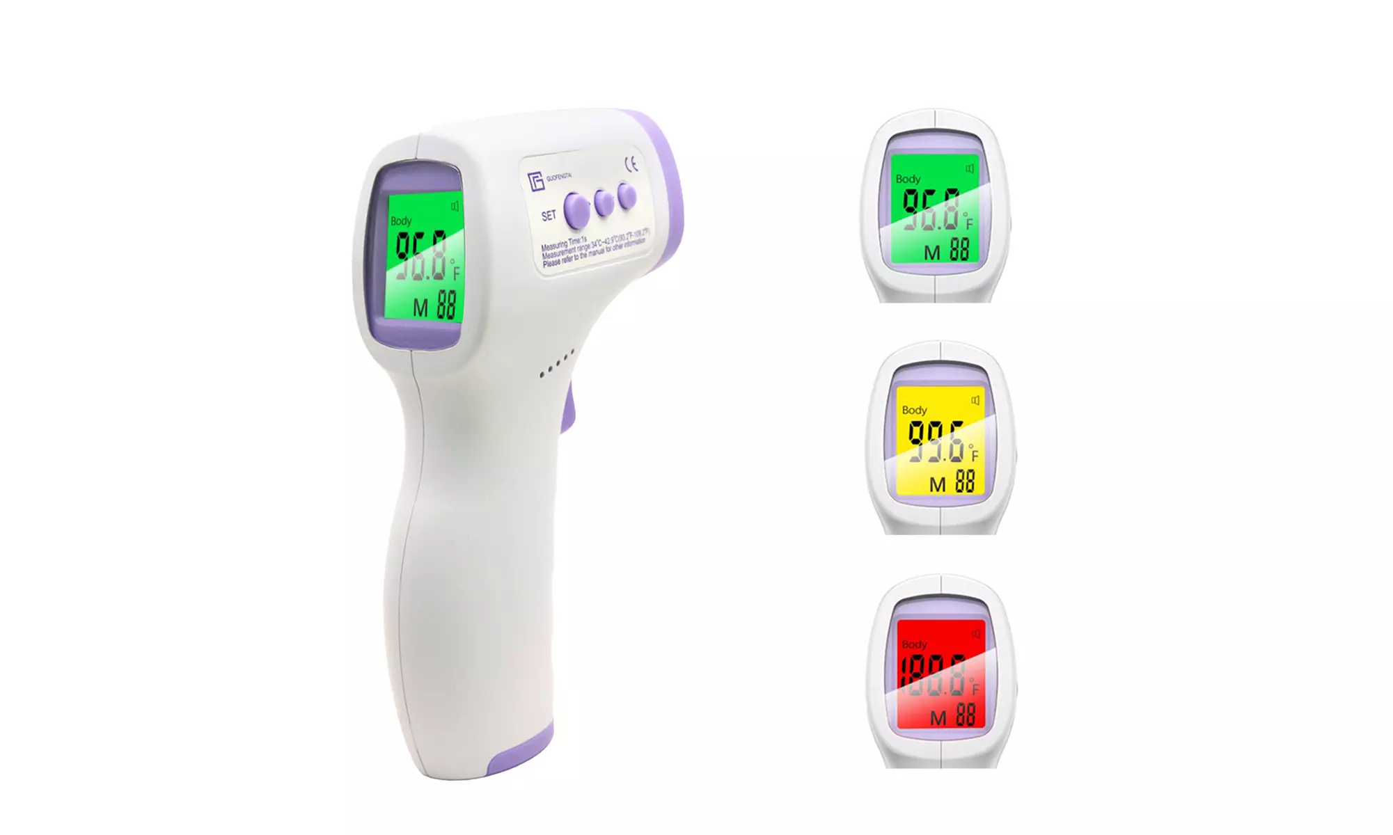 Forehead Infrared Thermometer LCD Screen Digital Non-Contact for Adult & Baby