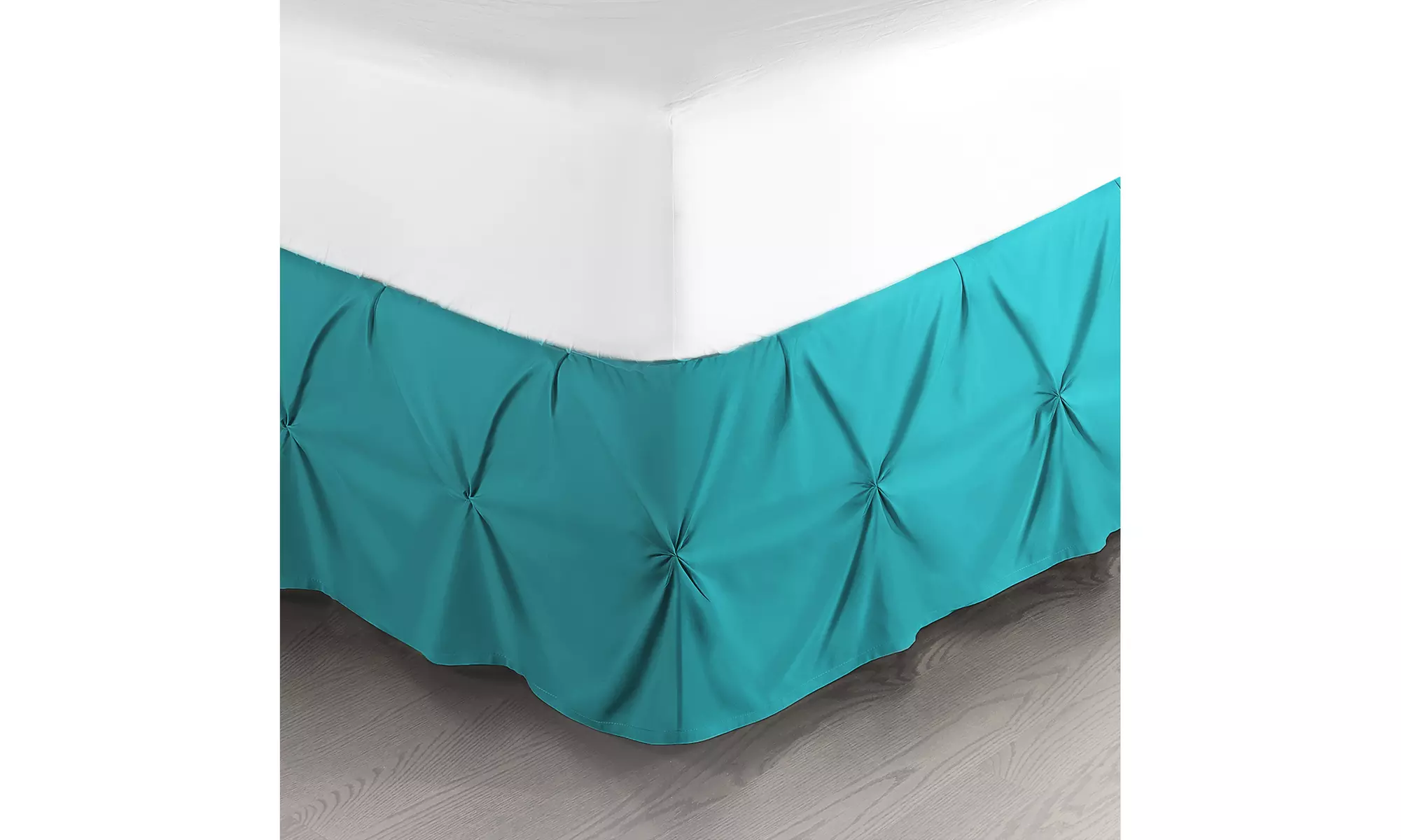 Nestl Pinch Pleat Bed Skirt - 14 inch Tailored Drop Pintuck Dust Ruffle