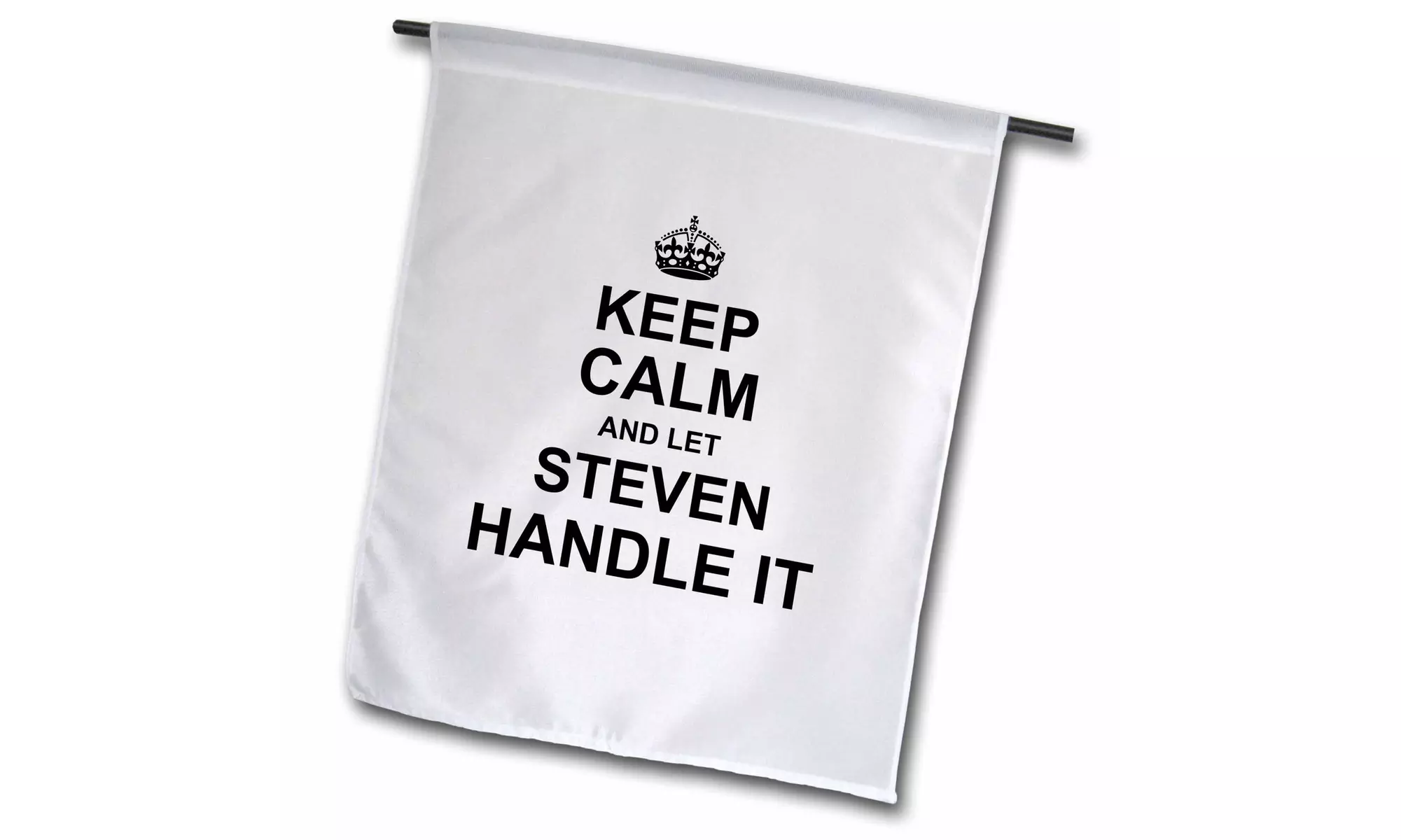  Garden Flag Keep Calm and Let Steven Handle it - funny personal name  - Second Medium