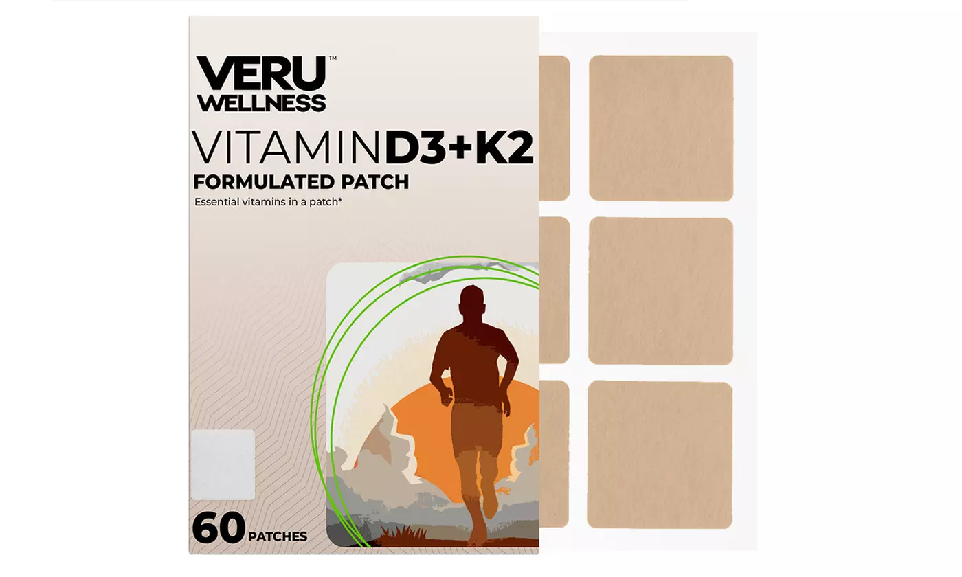 Vitamin D3/K2 Patch - Heart and Joint Support Vitamin K2 (60 Count) - Primary Image