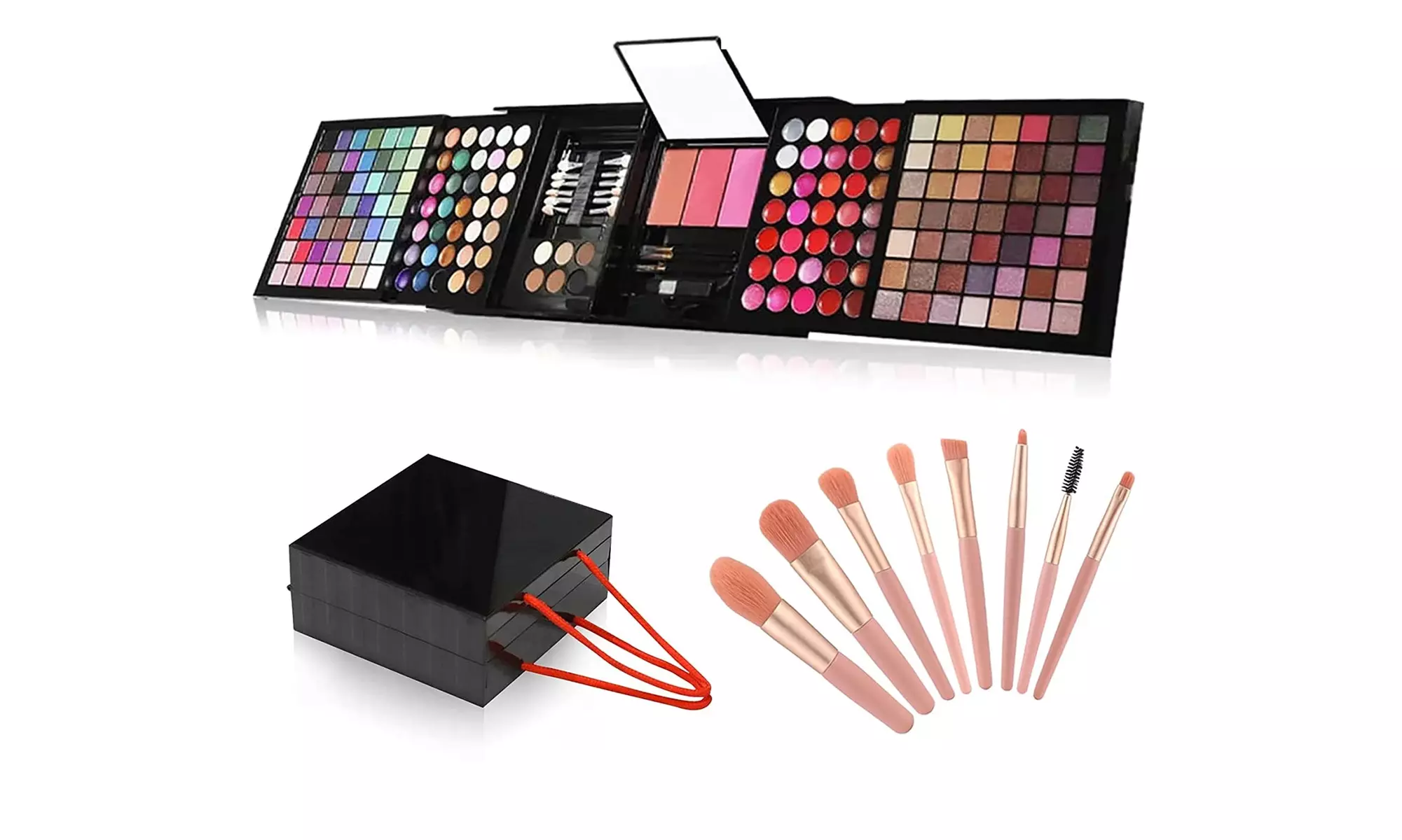 All In One Makeup Kit Eyeshadow Palette Blush Lip Gloss Set for Valentine Gift - Second Medium