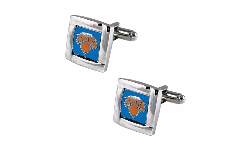 Sports Team Logo NBA Square Cufflinks with Square Shape Logo Design Gift Box Set - Second Medium