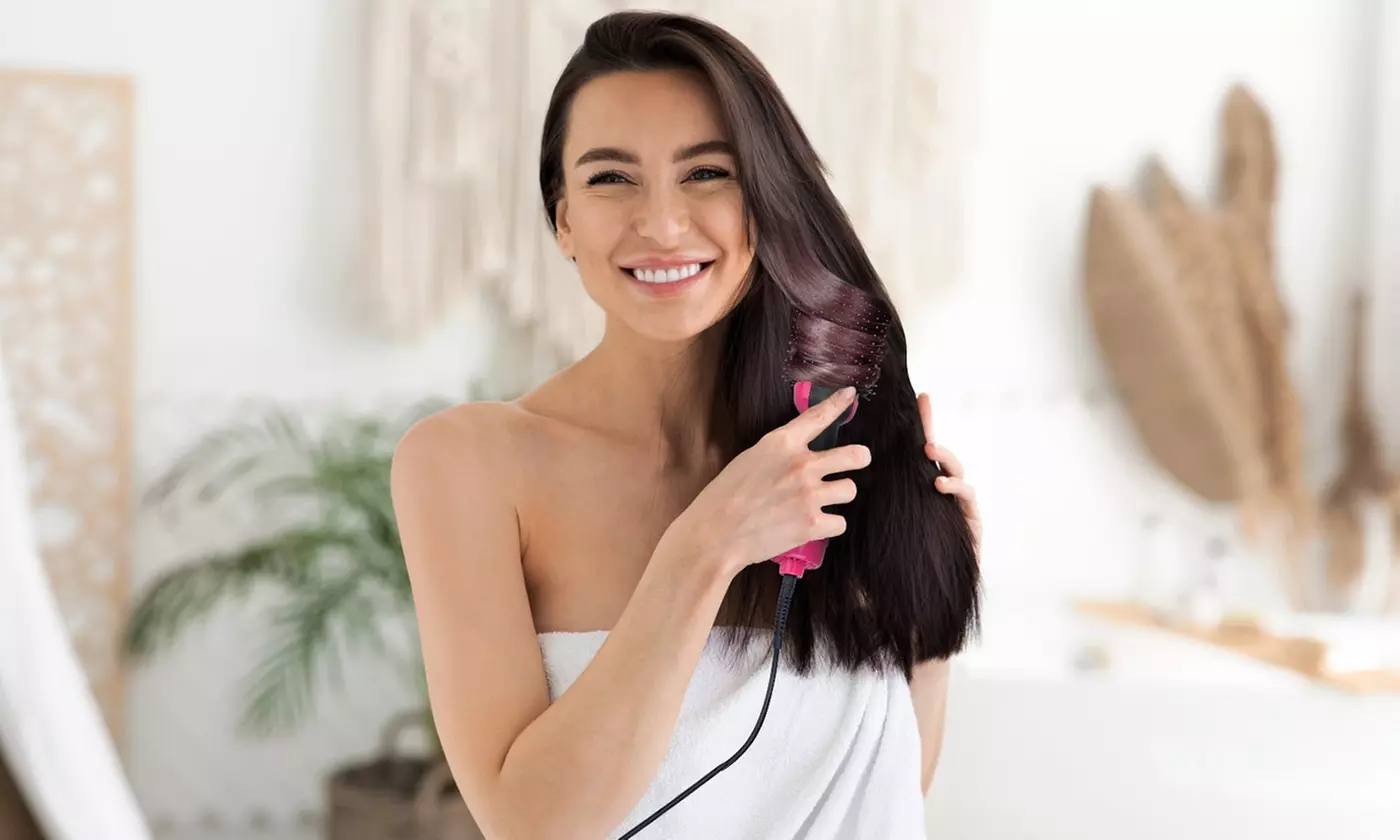 iMounTEK 4-in-1 One Step Hot Air Hair Dryer Brush and Volumizer Comb for Styling