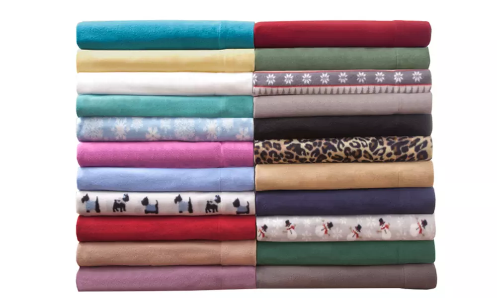 Clearance: Winter Nights Fleece Sheet Set (3- or 4-Piece) - Primary Image