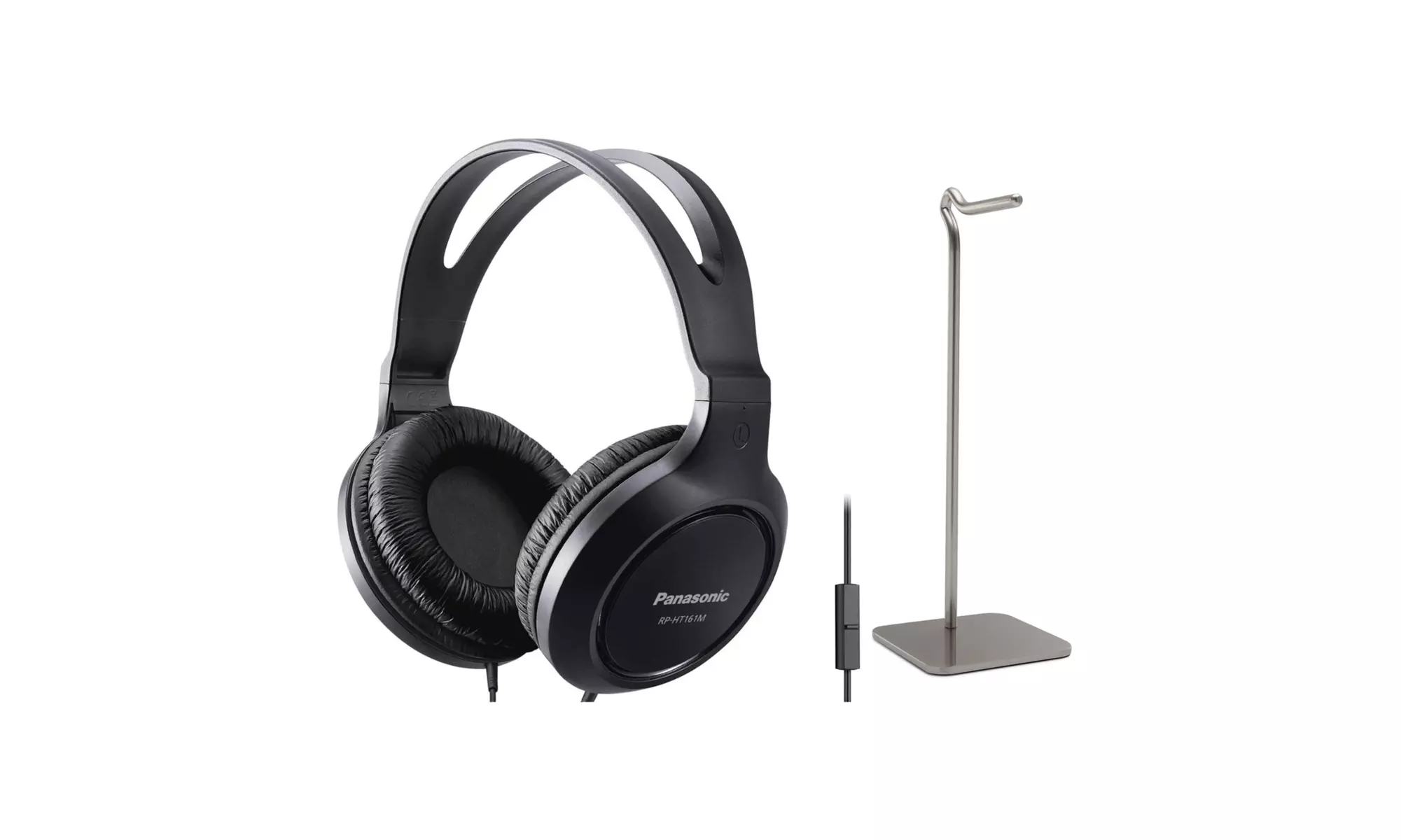 Panasonic RP-HT161M Full-Sized Lightweight Over-The-Ear Headphones Bundle - Primary Image
