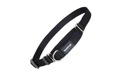 Red Dingo MC-ZZ-BB-SM Martingale Dog Collar Classic Black, Small