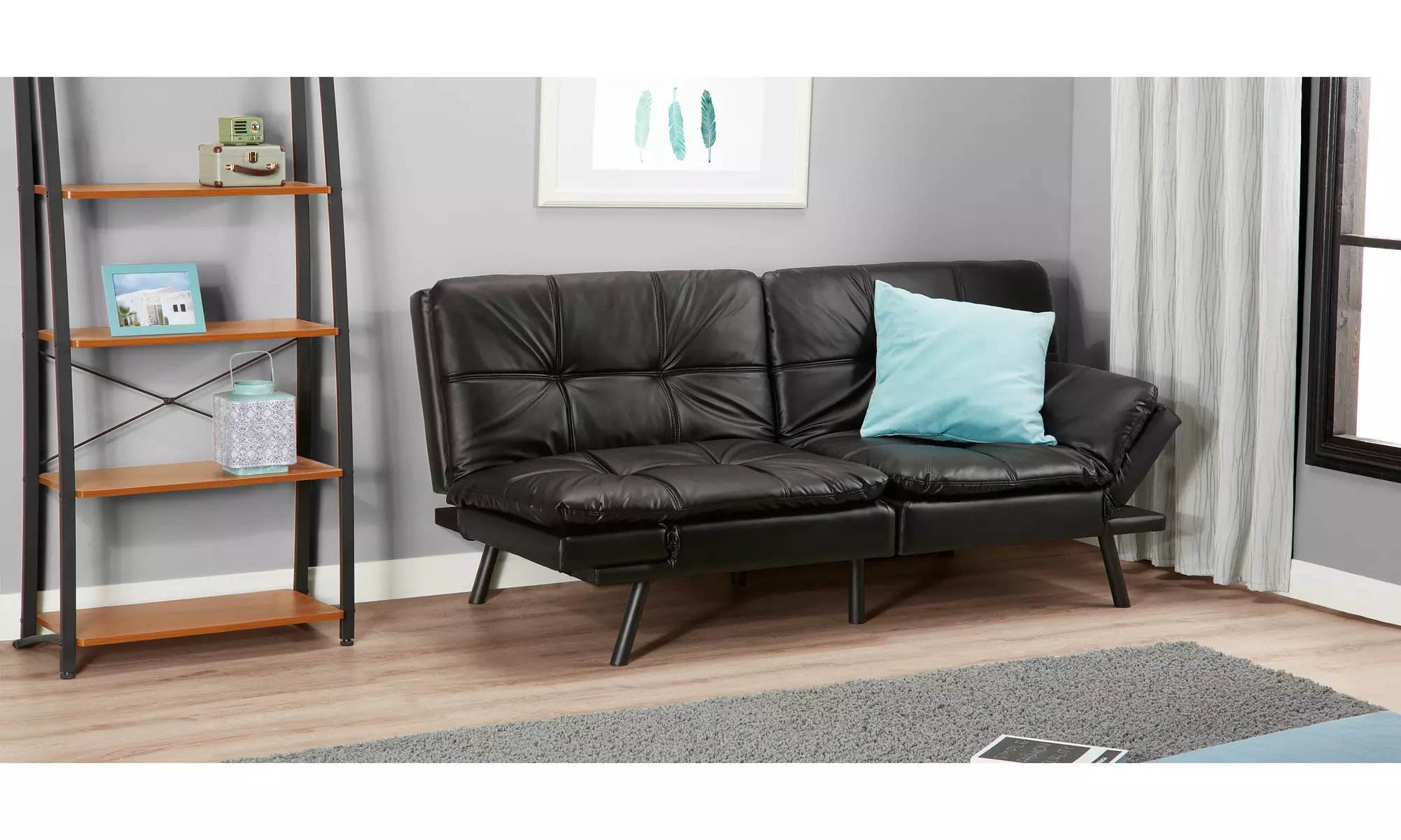 Mainstays Memory Foam Futon, Multiple Finishes - Primary Image