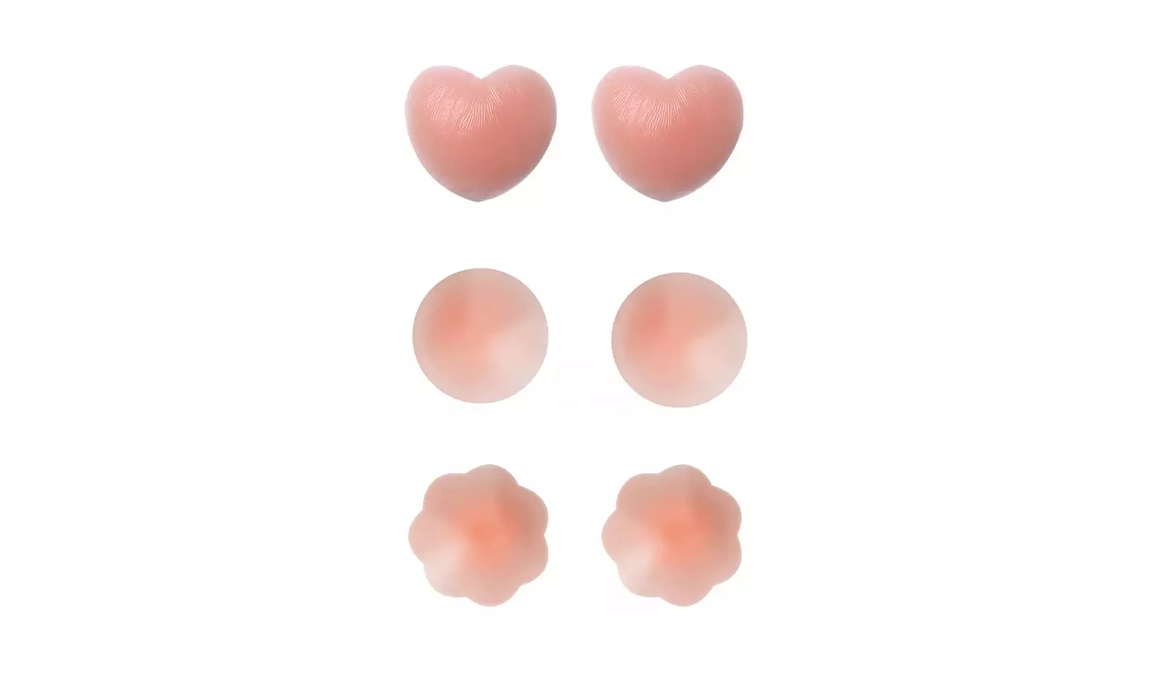 Women Adhesive Invisible Reusable Silicone Nipple Covers (3-6Pair)