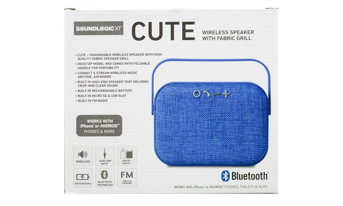 soundlogic xt diamond wireless speaker with fabric grill